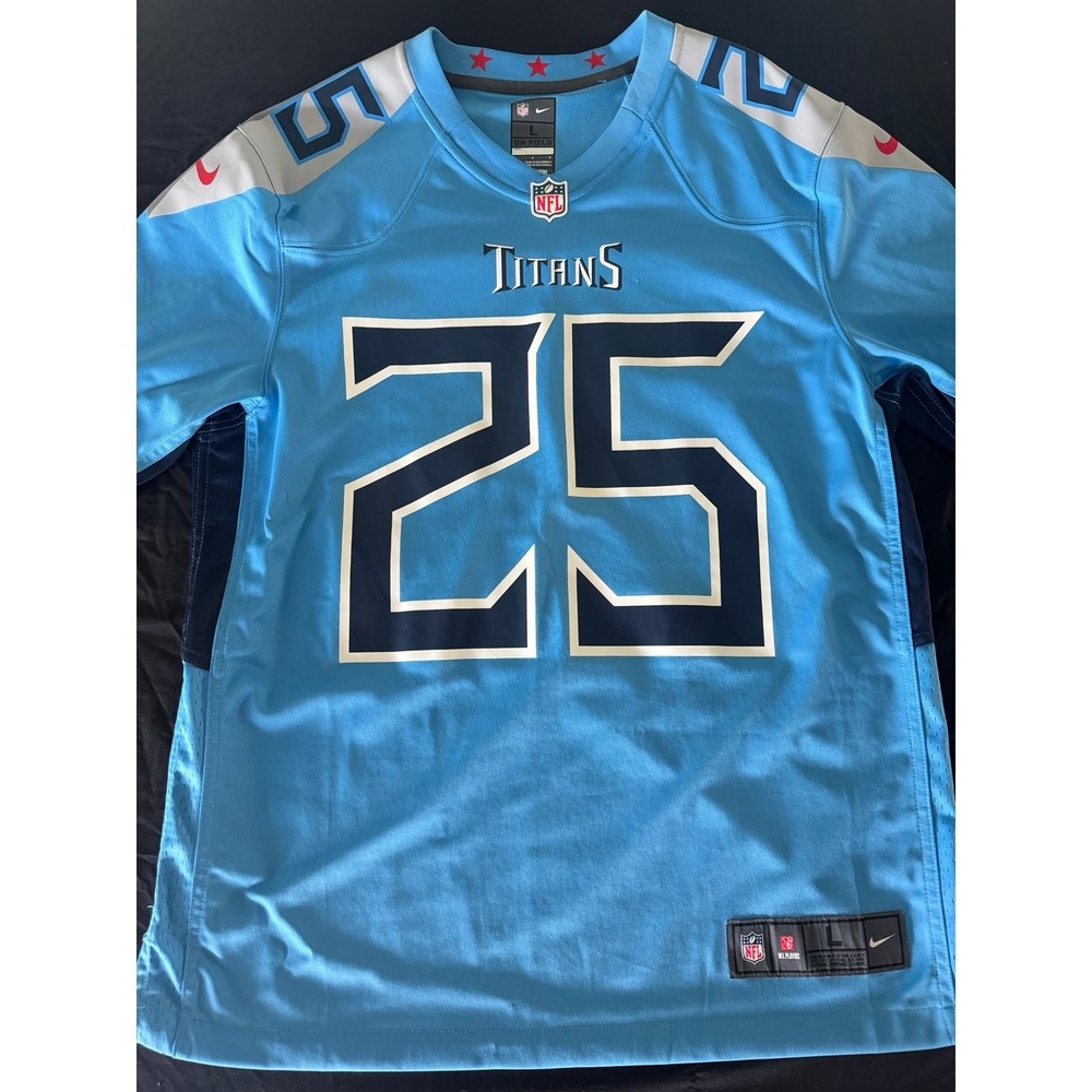 Nike Tennessee Titans Jackson #25 On Field Jersey Men's Large NFL Football